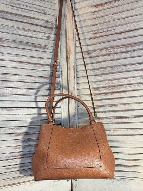 Kate Spade NY Darcy Pebbled Leather Medium Satchel Crossbody - Picture 7 of 15